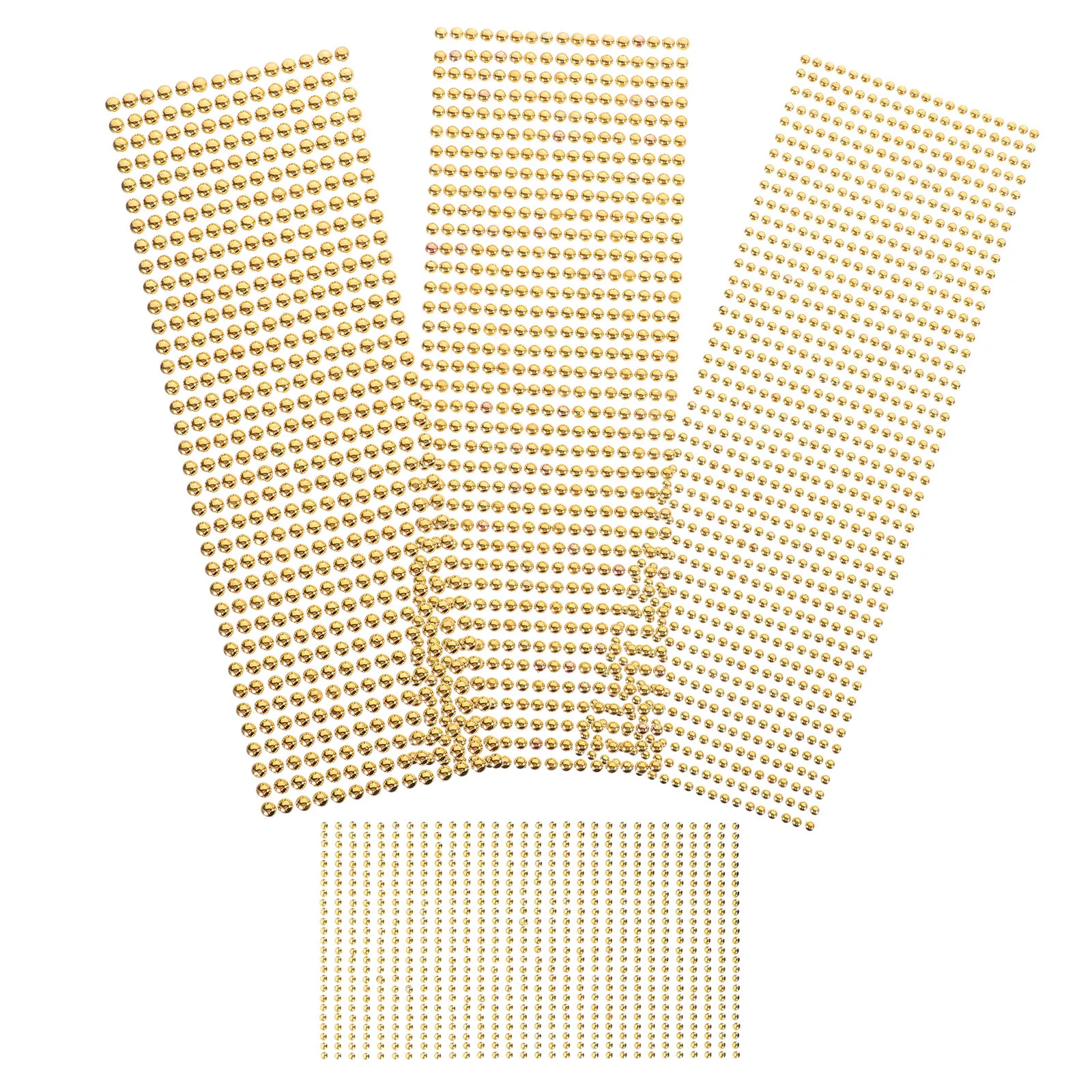 Autocollants de perles pour le visage, 4 feuilles, pierres précieuses auto-adhésives pour cosmétiques, Art du visage, sourcils, décoration d'ongles, artisanat, personnalisation de téléphone