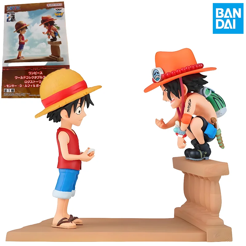 

Bandai BANPRESTO WCF LOG STORIES Monkey D Luffy PORTGAS D ACE Аниме Персонаж Q Версия Аниме Фигурка Игрушки Подарочная Модель Дети