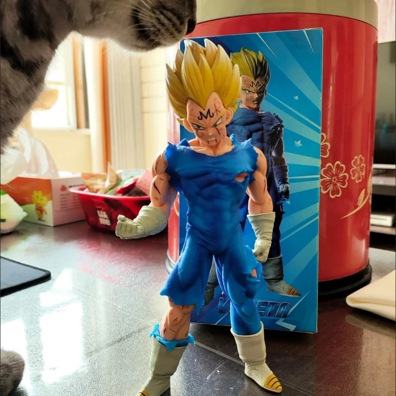 21cm Anime Dragon Ball Z Majin Vegeta Action Figure Model Toys GK Statue Collectible Ornaments Birthday Gift For Children