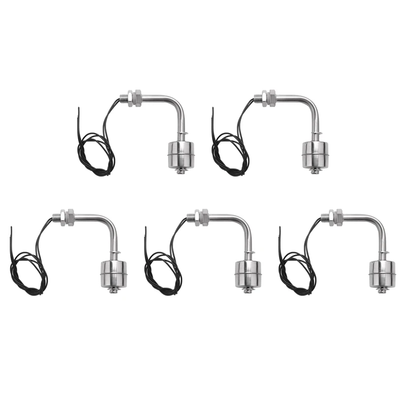 5X Liquid Water Level Stainless Steel Right Angle Floating Switch For Aquarium