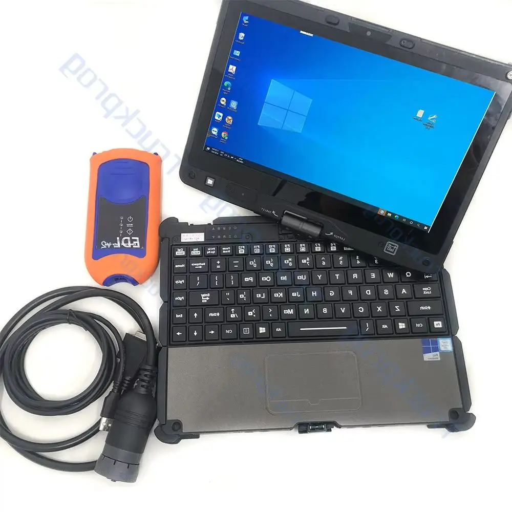 for AG CF EDL V2 V5.3 Advisor Agriculture Tractor Construction Service Electronic Data Link Diagnostic Tool Getac V100 Laptop