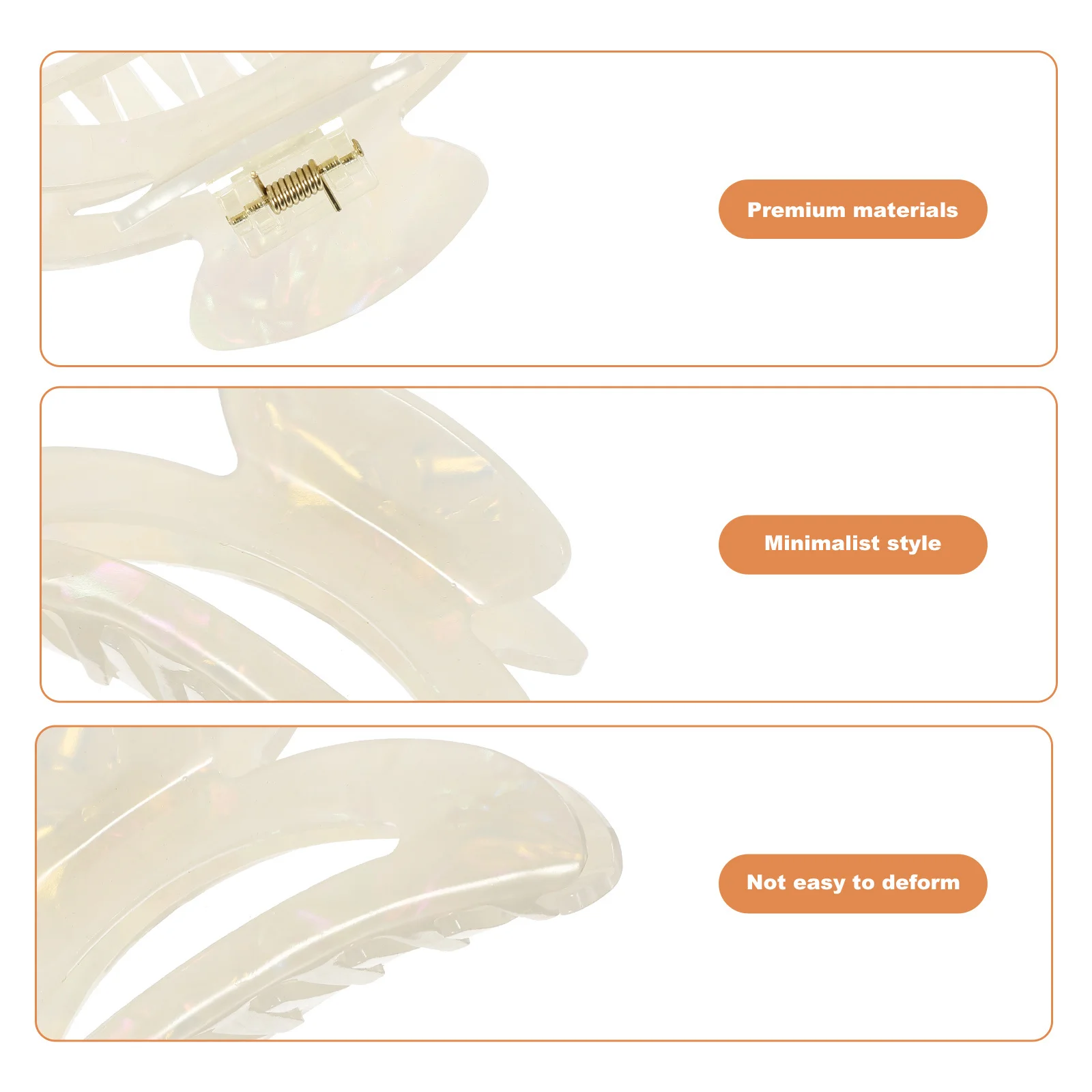 Clip per artigli con stampa in marmo Clip per artigli Jumbo per fermagli per capelli spessi e grandi Accessori per capelli da donna Uso quotidiano per le feste