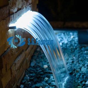 High quality low price artificial modern rock waterfall fountain home garden artificial waterfall accessories