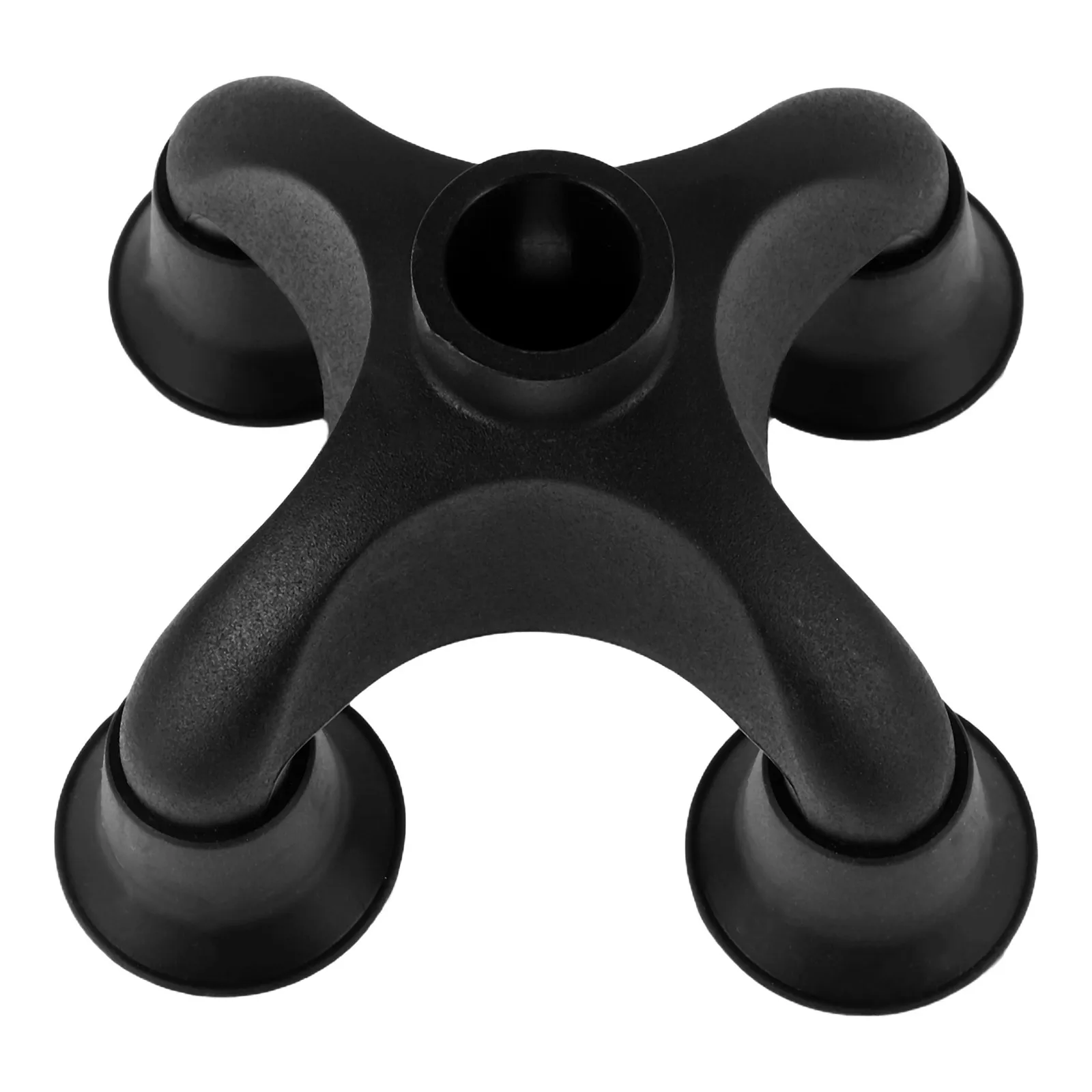 

Non-Slip Elderly Cane Tip Pad Quad Base Walking Stick Trekking Pole Replacement Self Standing Support for Seniors Indoor Outdoor