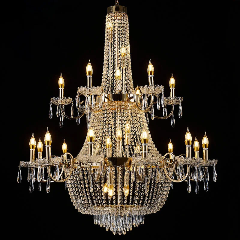 

New wedding props chandelier wrought iron electroplating wedding chandelier Hotel wedding venue decoration stage decoration
