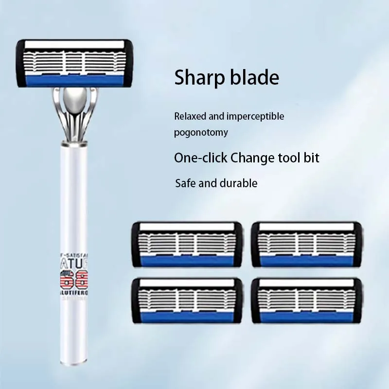 يتميز ماكينة الحلاقة الرجالية الجديدة بمقبضين مضادين للانزلاق و24 شفرة حادة للحلاقة غير المؤلمة. إنها الهدية المثالية للمهرجانات