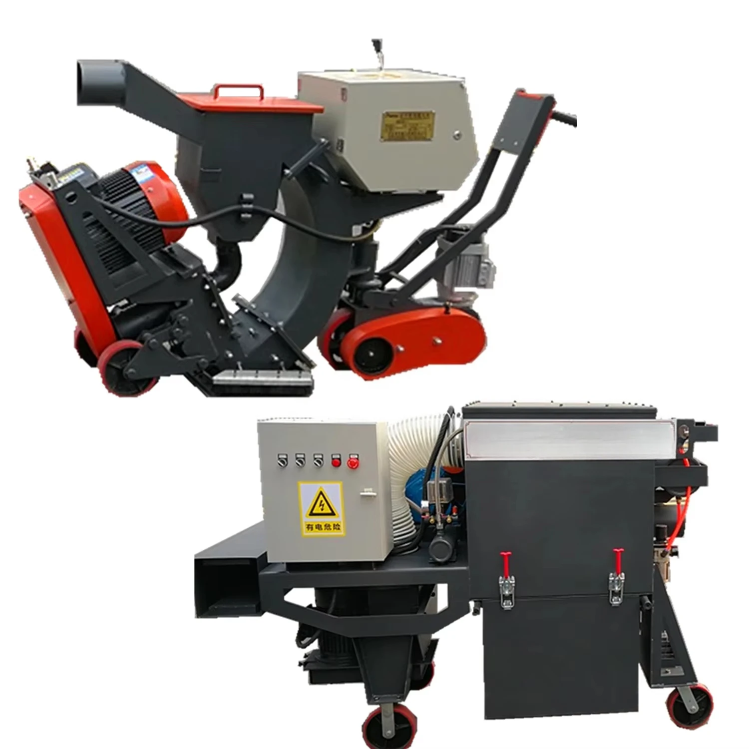 Industrial 550mm Mobile Sandblasting Shot Blaster Equipment For Steel Plate Oxide Removal And Surface Cleaning Preparation Tool