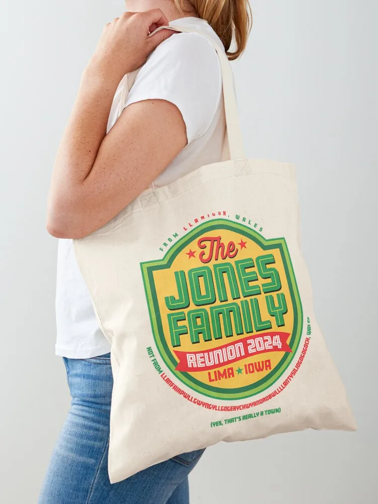 

Jones Reunion 2024 At Lima Iowa Tote Bag canvas tote tote bags cloth bags Women bags bag screen