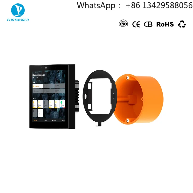 Sunworld Factory Price 4 Inch ESP32 POE Tablet with FreeRTOS in Wall for Smart Hotel Thermostat Display