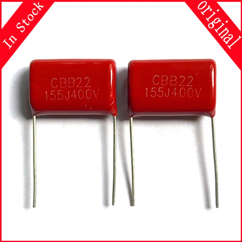10PCS/lot 400V155J 1.5UF Pitch 20MM 400V 155 1500nf CBB Polypropylene film capacitor In Stock