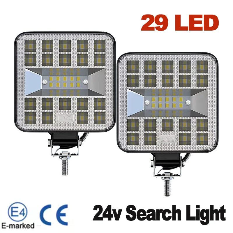 LED Light Bar 29LED Mini LED Work Light Off Road Spotlight for Jeep Truck 4X4 Car SUV ATV Barra LED Headlights 24v Search Light