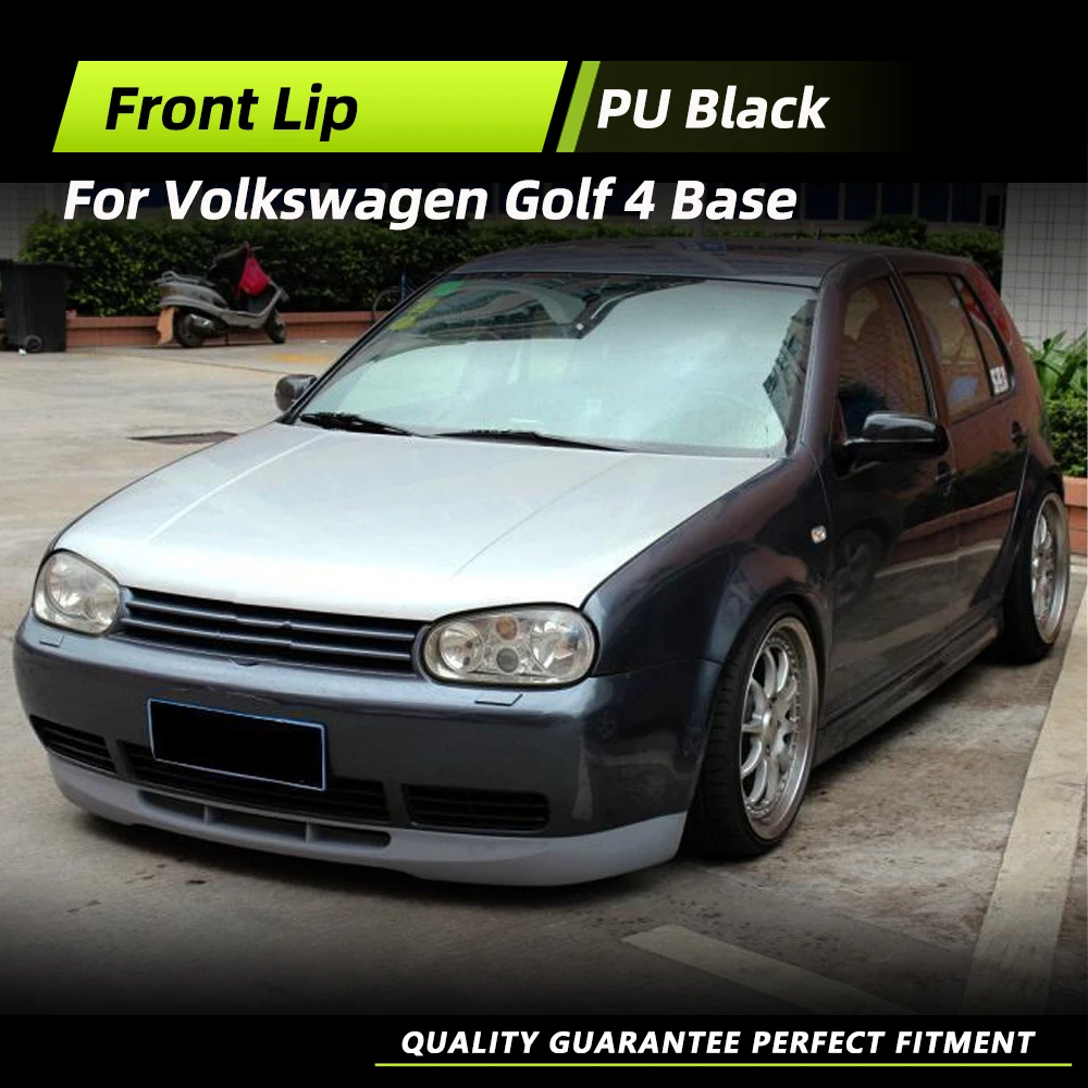 

Car Front Bumper Lip for Volkswagen VW Golf 4 MK4 Standard Base 1998-2004 PU Black Primer Car Racing Body Kits Front Spoiler