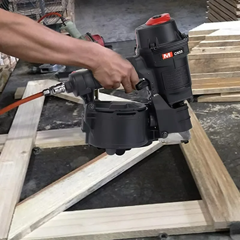 Uso pneumático da pistola do prego da bobina dos ferramentas elétricas MCN55 com pregos da palete do fio