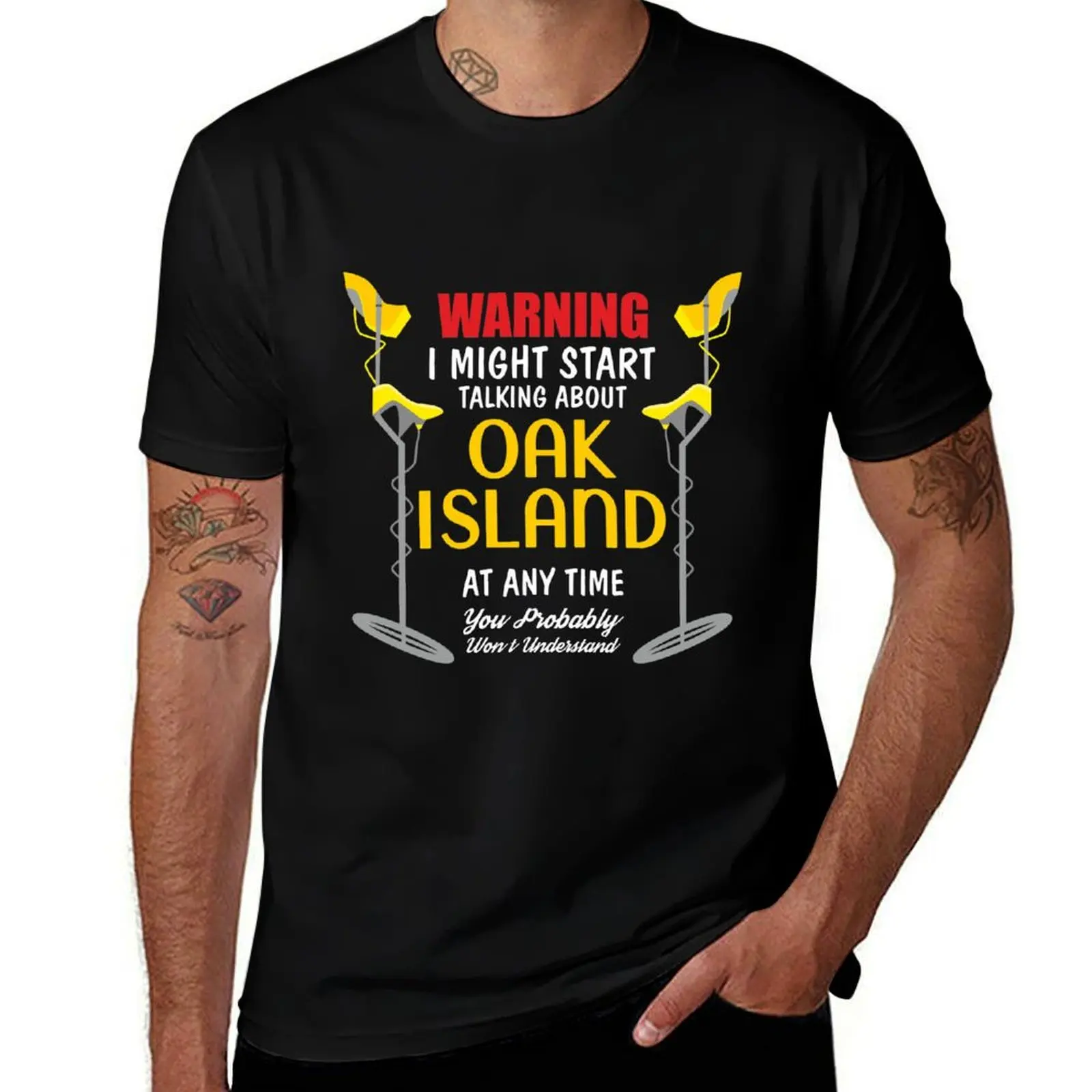 Oak Island Metal Detecting Digger Funny collector T-Shirt Big and Tall Casual T-Shirt