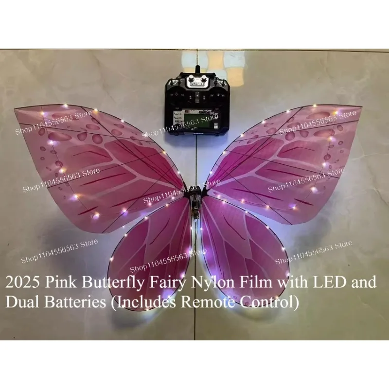 Remote Control Bionic Butterfly with Glass Flapping Wings Simulated Flutter Flying Toy for Kids