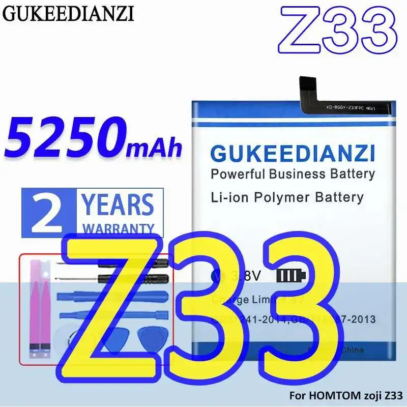 

Durable Mobile Phone Battery Stable 5250Mah For Homtom Zoji Z33