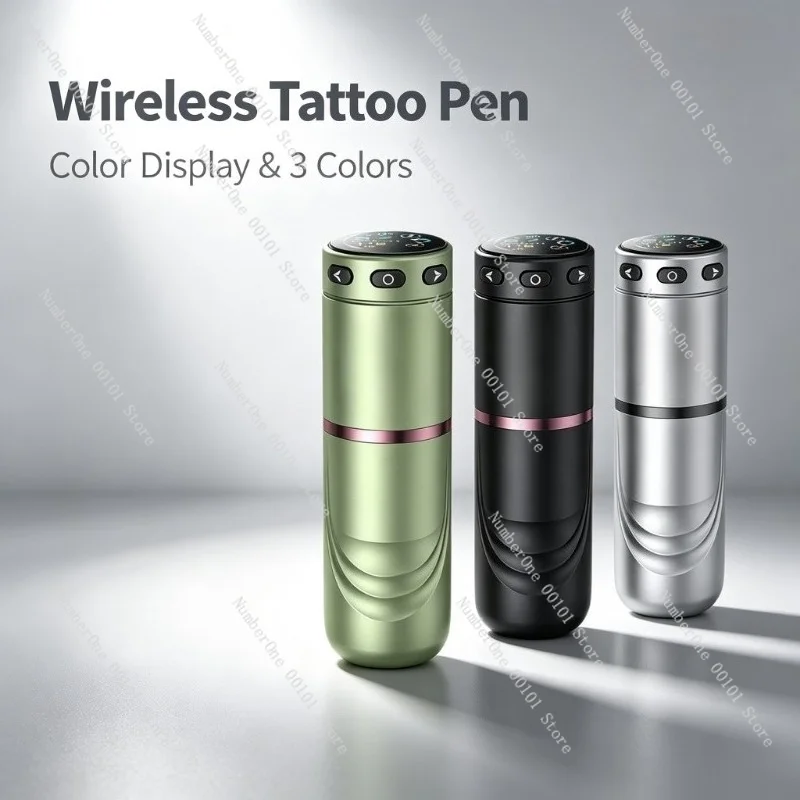 Wireless Tattoo Pen Brushless Motor Color Screen 1520mAh Short Battery Pen For Body Art Liner Shader PMU Tattoo Artist Cartridge