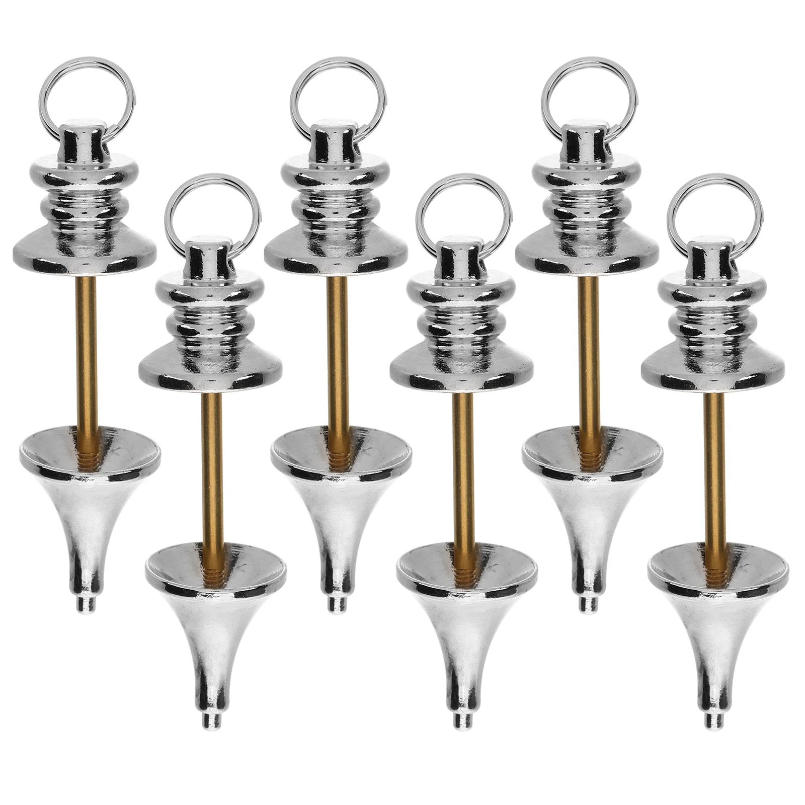 

6Pcs Copper Dowsing Pendulum Pendants Healing Chakra Meditation Spiritual Divination Energy Balance Dowsing Pendulum