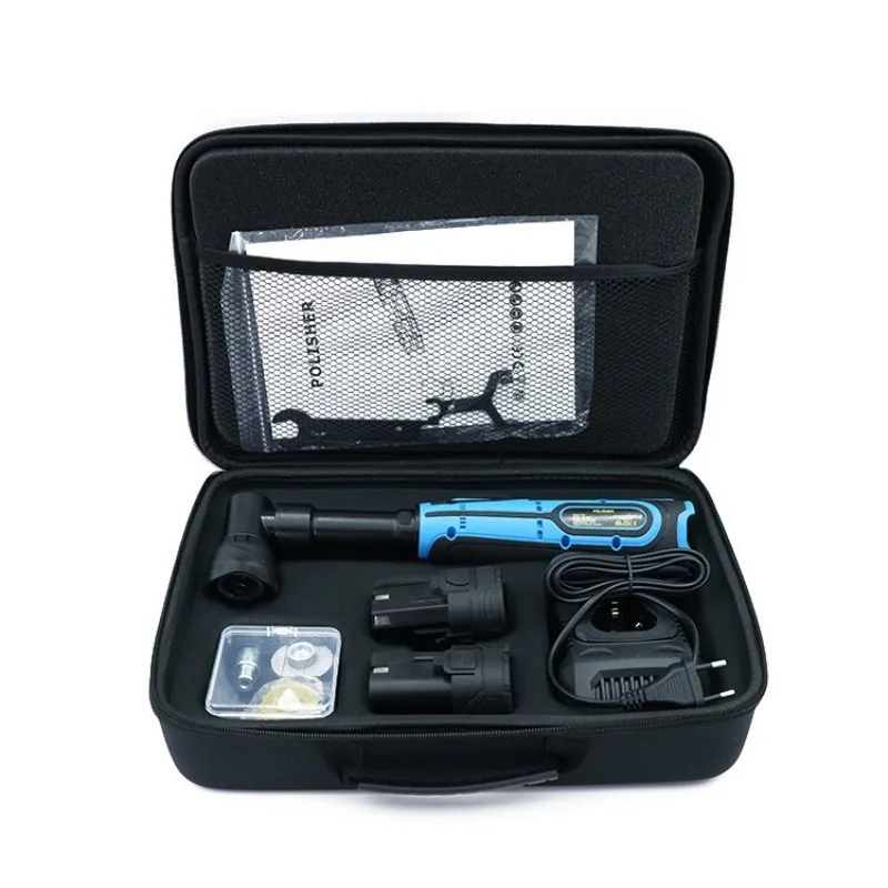 Digital Display Lithium Battery Polishing Waxing Machine, Wireless Small Auto Polisher 1/2/3 Inch, Car Detailing Tool Kit