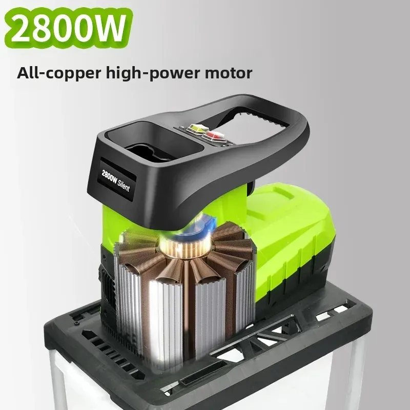 For Youlefu 2800W High Power Electric Branch Crusher Leaf Shredder Garden Wood Chipper Tool for Tree Limbs and Leaves