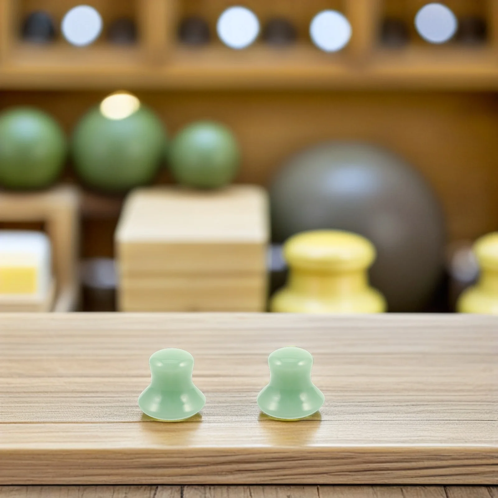 2개입 옥 괄사 얼굴 마사지 도구 버섯 모양 마사지기 피부 관리 스파 뷰티 눈 얼굴 마사지 스크래퍼 괄사 얼굴 도구