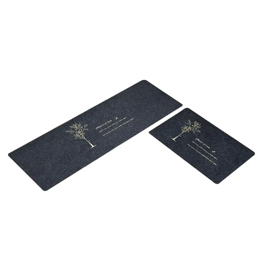 Anti-fatigue Kitchen Mats Set of 2 Washable Non Skid Runner Rug for Indoor Entrance Bathroom
