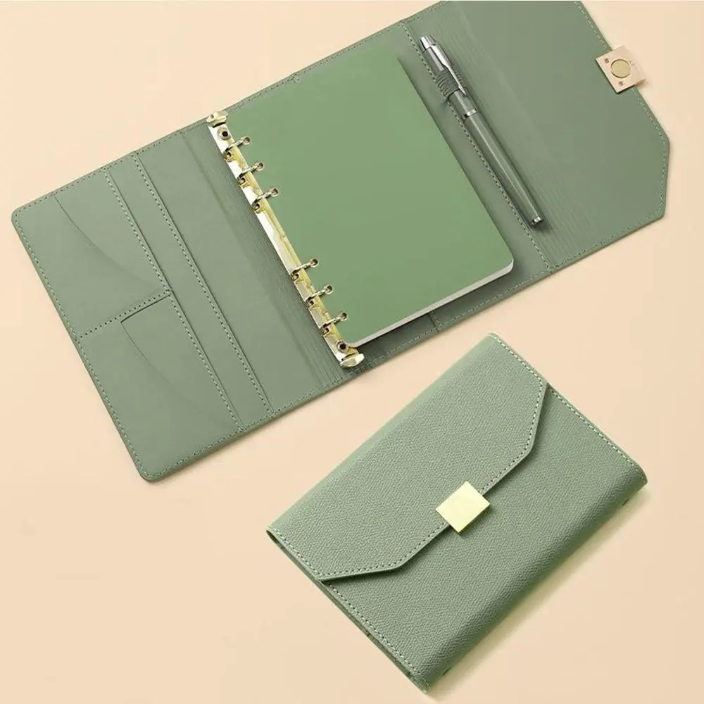 A5/A6 PU Leather DIY Binder Notebook Journal Agenda Planner Paper Cover Organizer Loose leaf Diary Notepad Office supplies