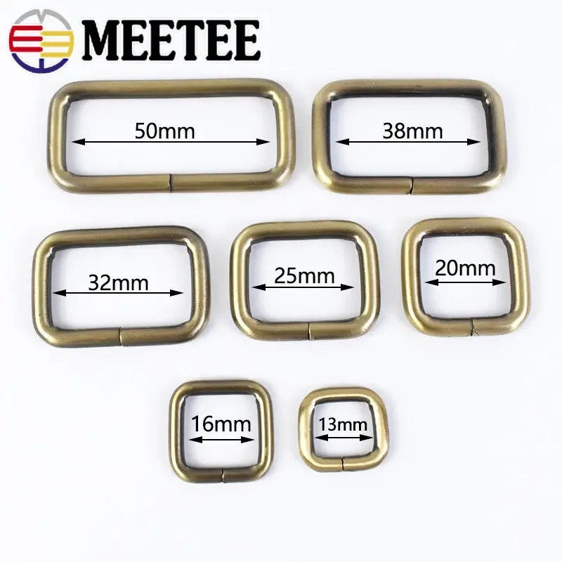 20Pcs 13mm-50mm Metal Ring Buckles For Belt Bag Strap Rings Loop Webbing Pet Dog Collar Clasp Hook DIY Hardware Accessories