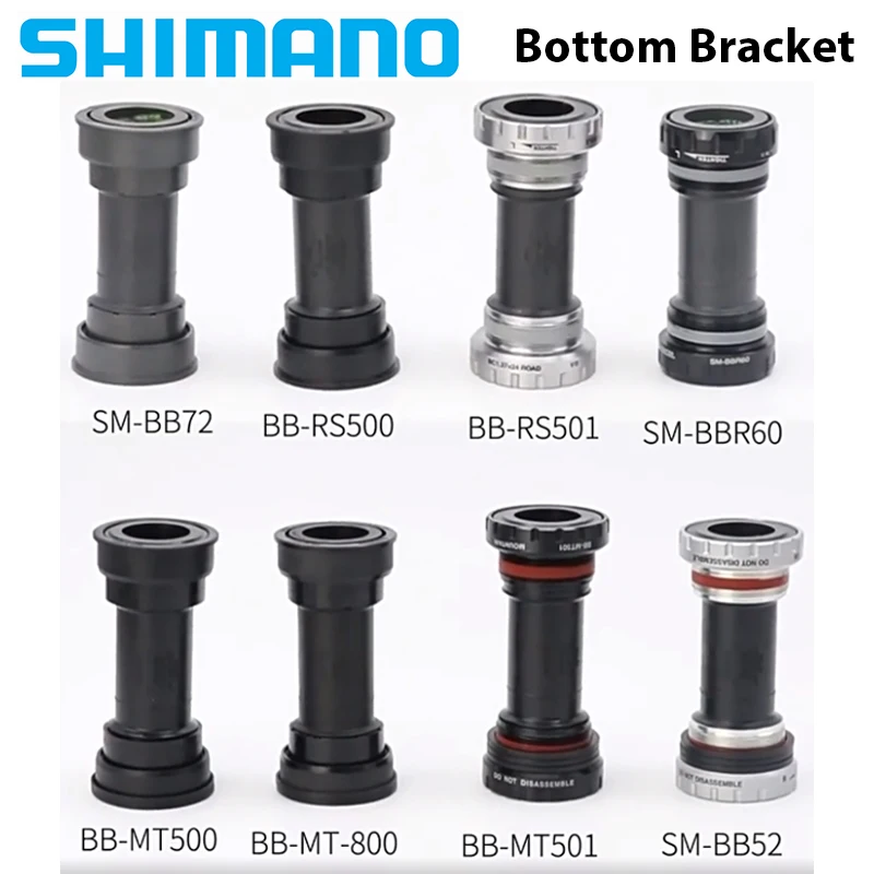 Shimano Deore SM-BB52 MT500 XT MT800 MT801 Hollowtech Mountain Bike Bottom Bracket 68 73 MM RS501 BBR60 BB71-41B for Road Bike