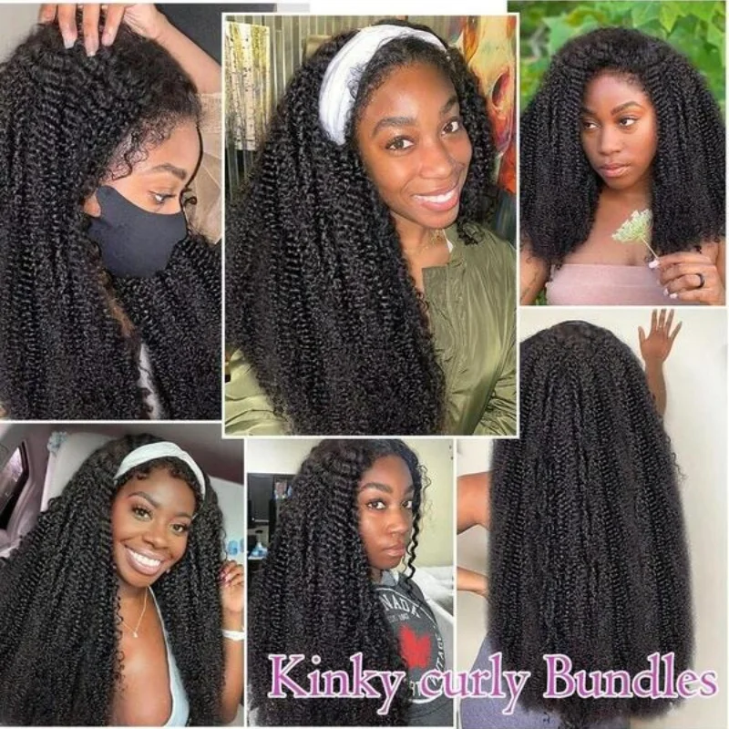 30 32 Polegada pacotes encaracolados cabelo humano kinky encaracolado feixes de cabelo humano 100% não processado cabelo virgem brasileiro trama dupla para mulher
