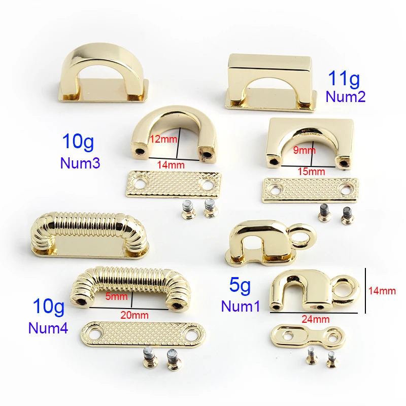 10mm 15mm 20mm Metal Arch Bridge Plate Bag Side Clip Arch Bridge Connector Hanger For Bag Strap Purse Hardware Accessories