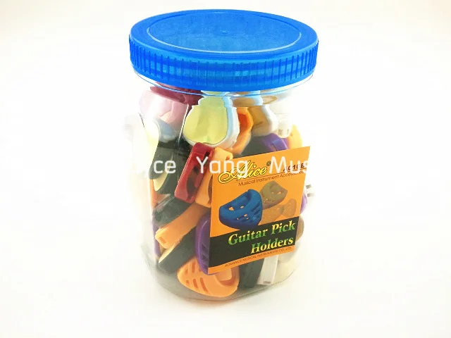 72pcs Alice A010B Colourful Heart Shape Guitar Pick Holder Case 8 Colors