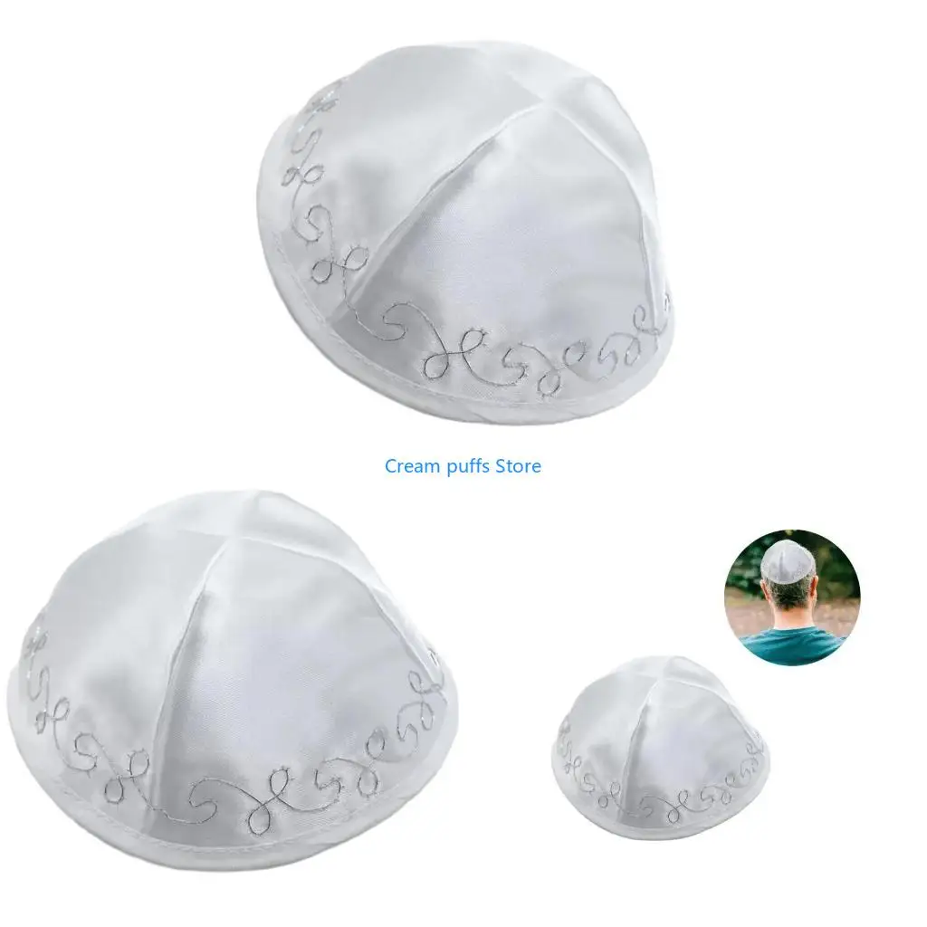 

50LESHASTER KIPAH Вышитый Kippa Caps Yarmulke Hat религиозный голов