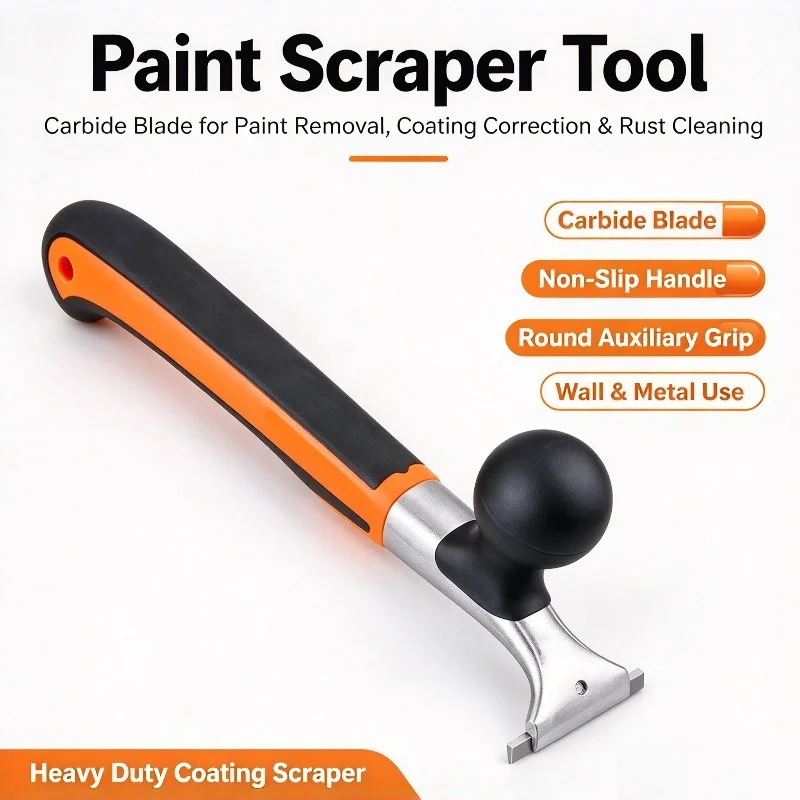 Ergonomic Hard Alloy Scraper Heavy Duty Cleaning Tool For Paint Wood Floor Surface Removal