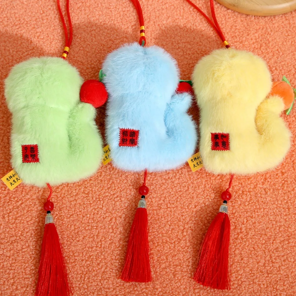 Multi Style Snake Year Mascot Doll Birthday Gift Soft Zodiac Five Small Snake Accessories Capybara Style Car Key Ring Car Couple