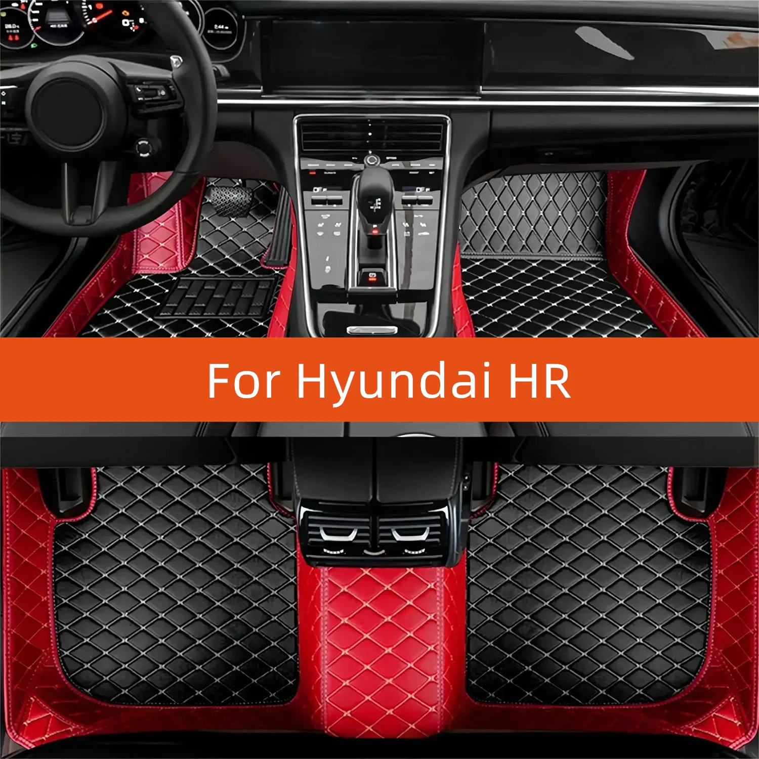 

Custom Leather Car Floor Mat For Hyundai HR 2022 2023 2024 2025 2026 2027 Car Mat Interior Accessories
