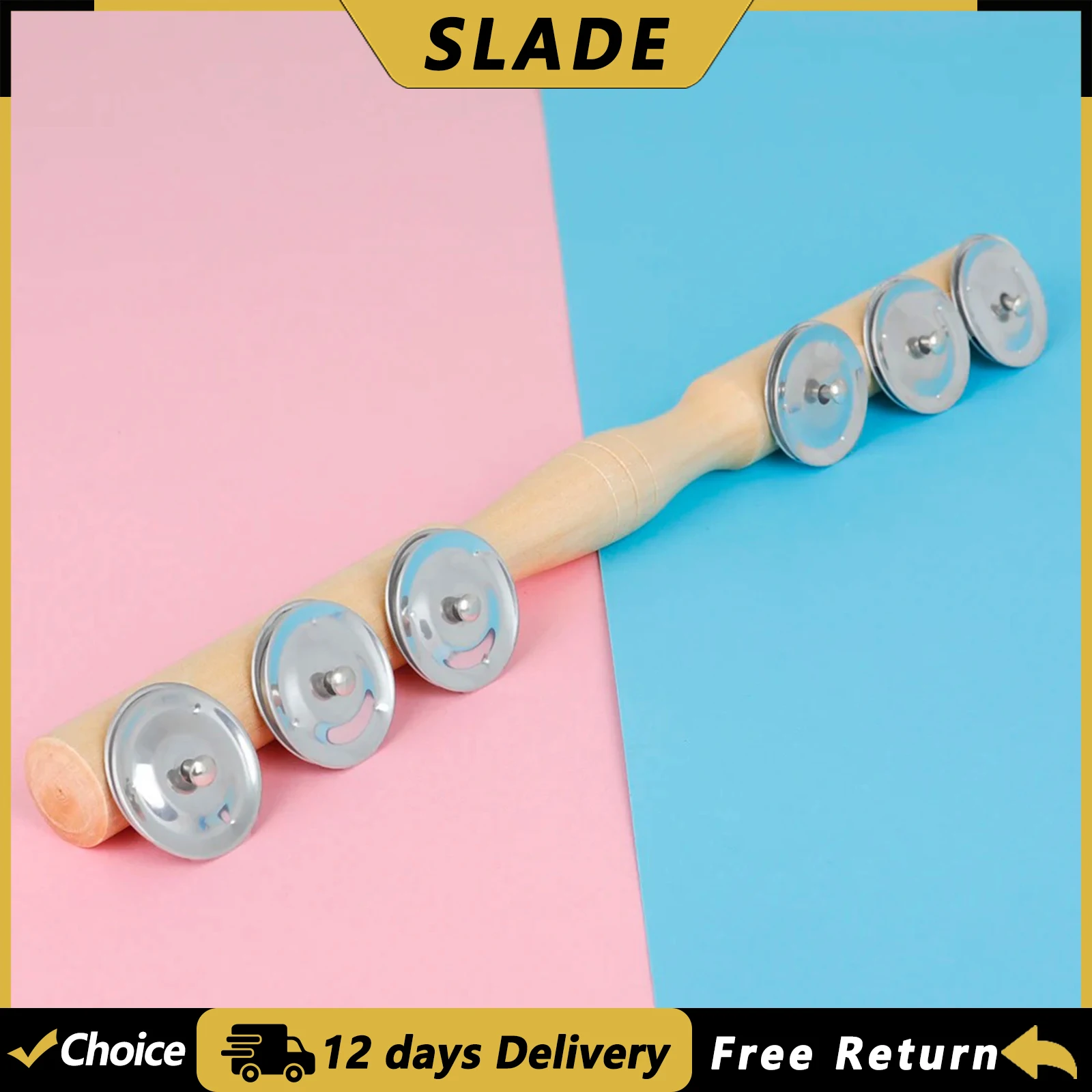 slade-orff-hand-bell-six-bell-cymbals-percussion-instrument-for-music-enthusiast-baby-wooden-rattle-kids-educational-toys