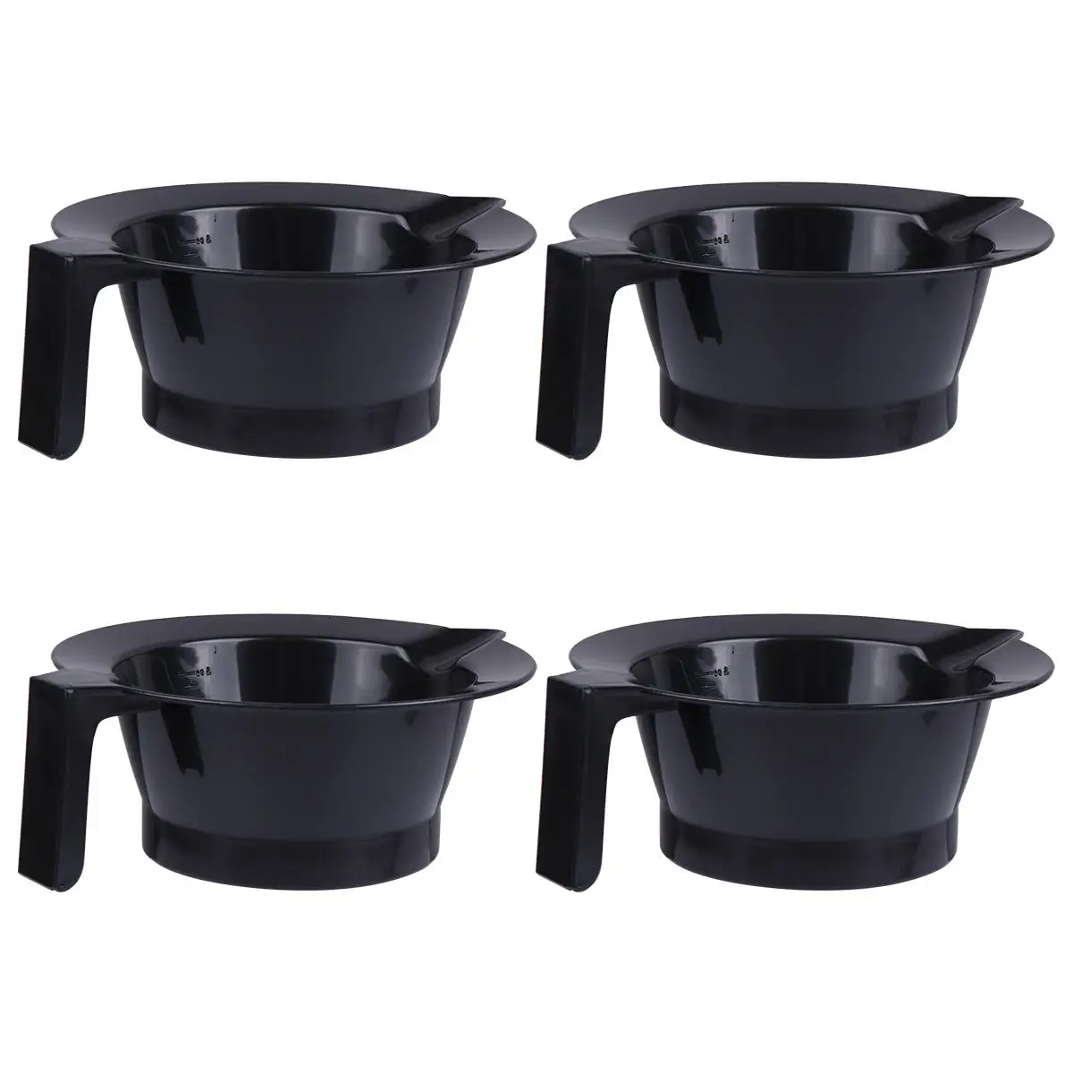 4 pezzi ciotola per tintura per capelli manico in plastica per olio al forno strumento speciale per parrucchiere lavabile per salone grandi forniture per miscelazione di tinta
