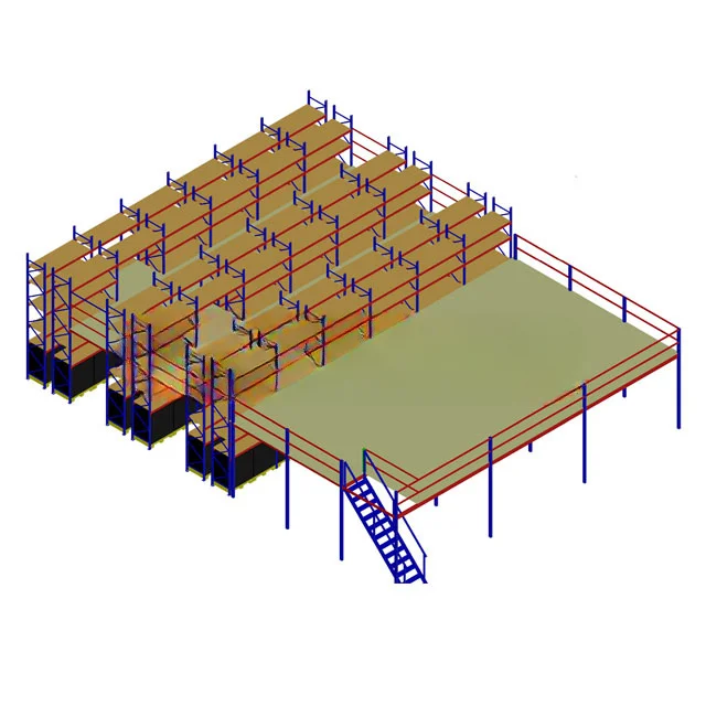 Heavy Duty Steel Mezzanine Floor System Customized High Density Industrial Manufacturers Warehouse Storage Mezzanine Platform