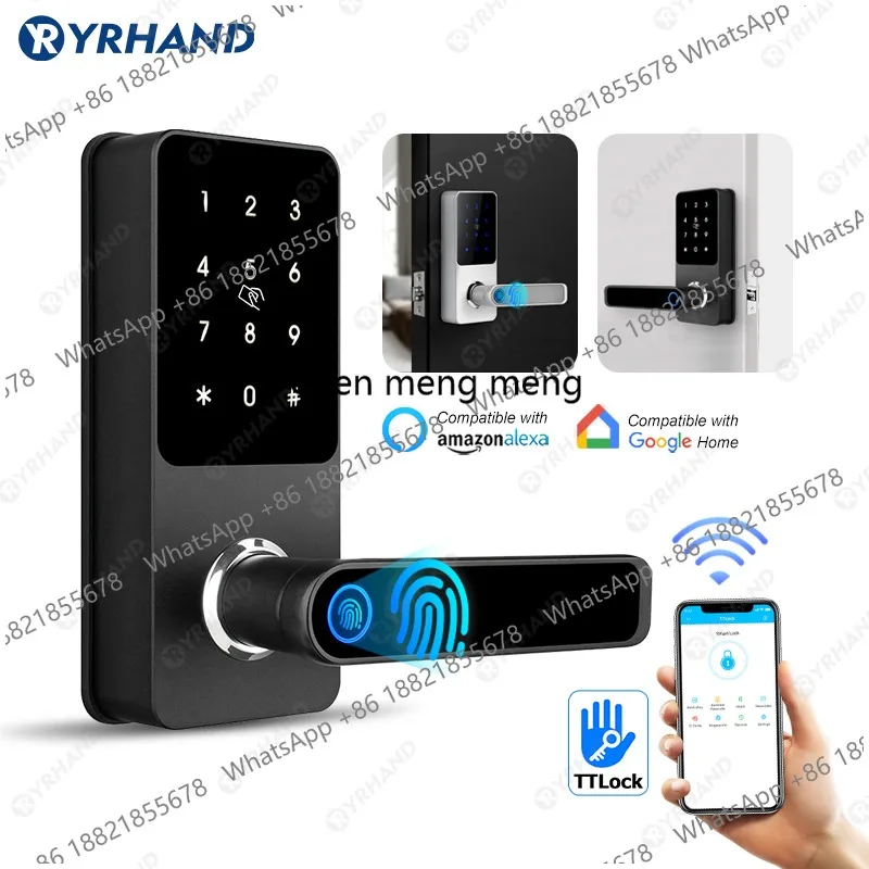 TTlock Bluetooth Waterproof Smart Lock WIFI security wireless Electronic Digital Aleax Keypad Code RFID Card Keyless Lock