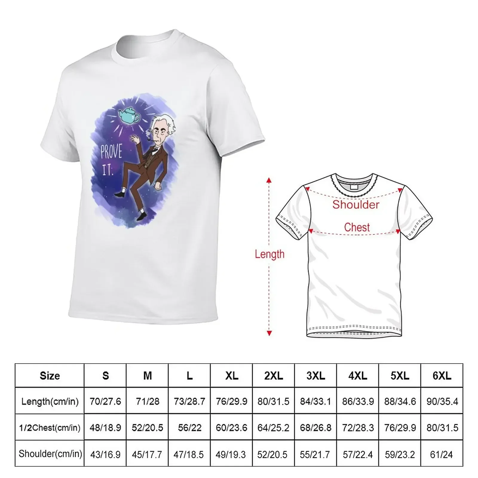 Bertrand Russell's Celestial Teapot T-Shirt customs design your own for a boy mens workout shirts