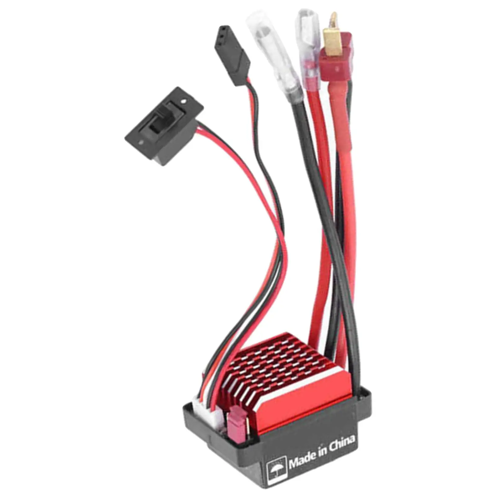 

Щеточный двигатель ESC 60A, универсальная деталь для 1/10 радиоуправляемой модели багги, туристического автомобиля, Т-образный штекер