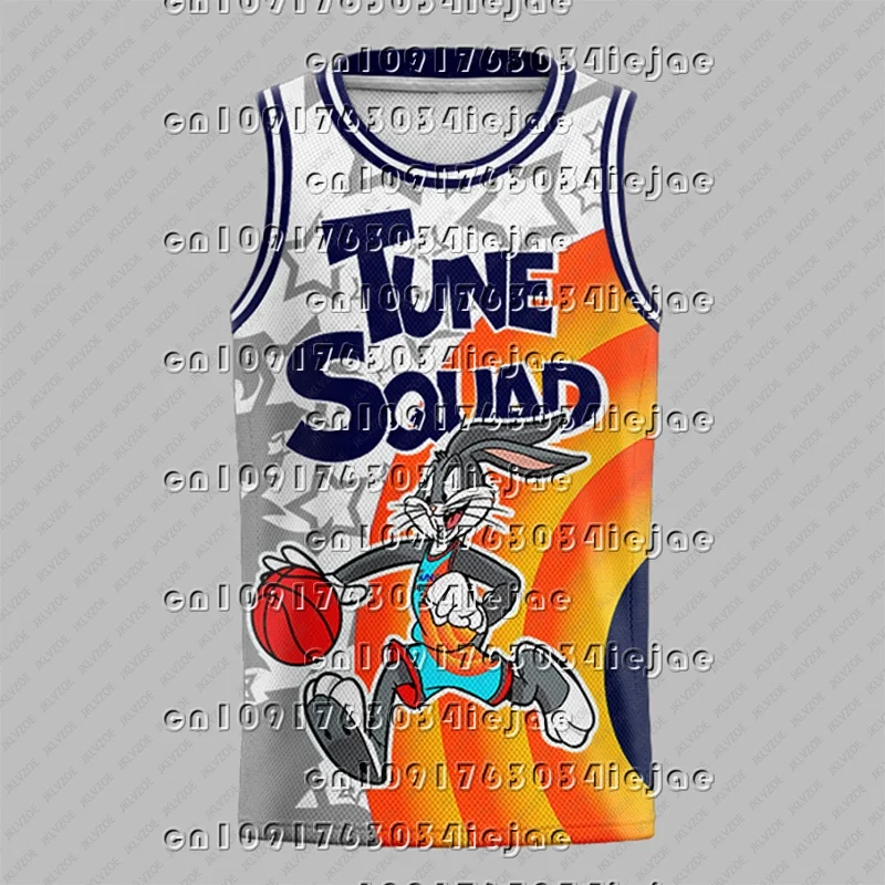 

Американский баскетбольный спортивный жилет, футболка без рукавов с 3D принтом кролика, свободная и негабаритная дышащая мужская и женская рубашка