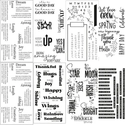 Good Vibes Diamond Sentiments Transparent Clear Stamp/seal for Diy Scrapbooking/photo Album Decorative Cards Making Paper Craft