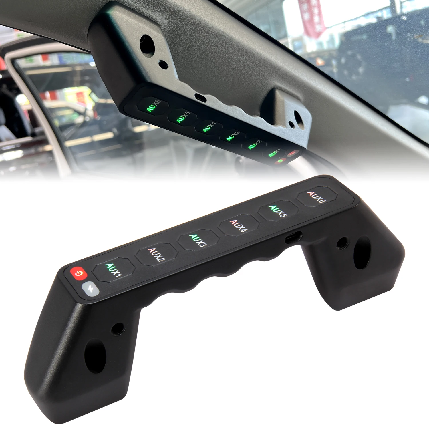 New 1:1 CNC Made Easy Relace Original Car Pillar Handle Multi-function Wireless 6-Way Switch Panel IP65 Waterproof Diecast