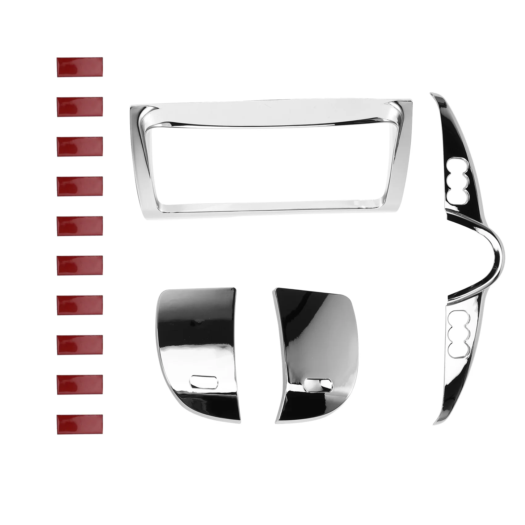 Chrome Stereo Accent Trim Cover Switch Dash Panel Housing Kit For Touring Glide Electra Street Glid Ultra 14-23-T48C