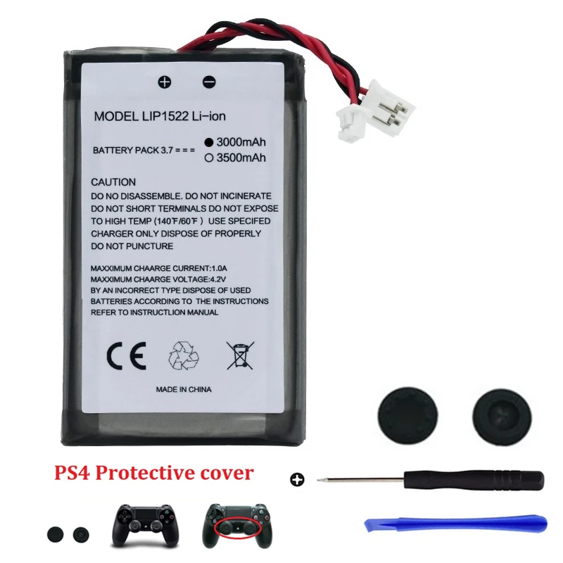 Bateria 3000mah + kontroler ochronny etui na SONY PS4 Pro Slim LIP1522 Dualshock 4 V1 V2 kontroler bezprzewodowy Playstation4