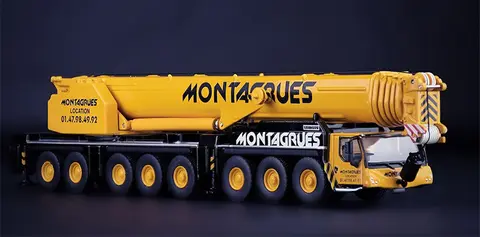 Collectible Diecast Model 1:87 Scale LIEB LTM1450-8.1 Off-Road Crane Vehicle Engineering Machinery Alloy Model,IMC 32-0157
