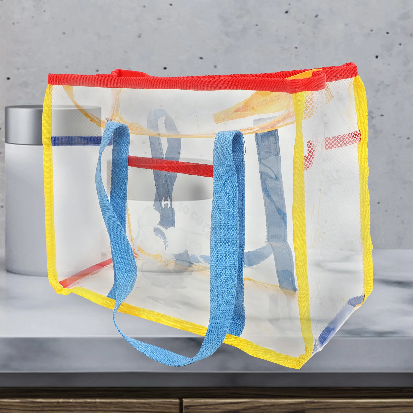 حقيبة كتف مفردة للشاطئ خفيفة الوزن ومتينة لتنظيم أدوات السفر وحقيبة شاطئ شبكية كبيرة مفتوحة للنساء