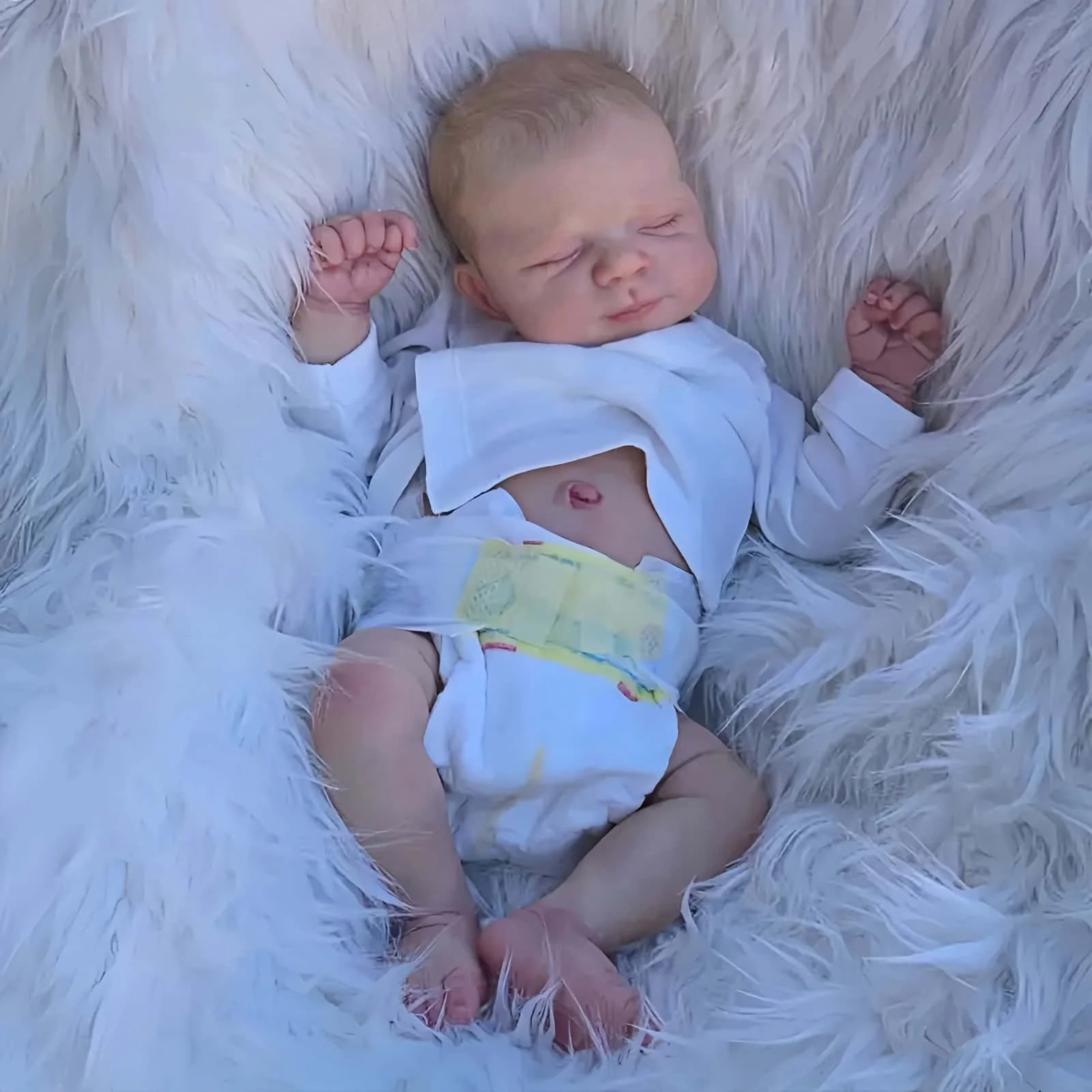

Risbecko 19 inch Already Painted Finished Reborn Baby Doll - Handmade Reborn Preemie Baby Newborn Kids Toy Gift Girl Dolls